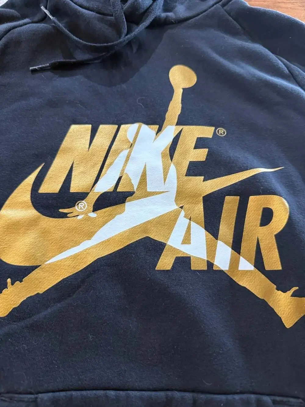 Nike Air Jordan Logo Graphic Pullover Hoodie Y2K Sz Small (v1)